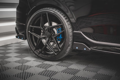 Heck Ansatz Flaps Diffusor +Flaps für V.2 Volkswagen Golf R Mk8