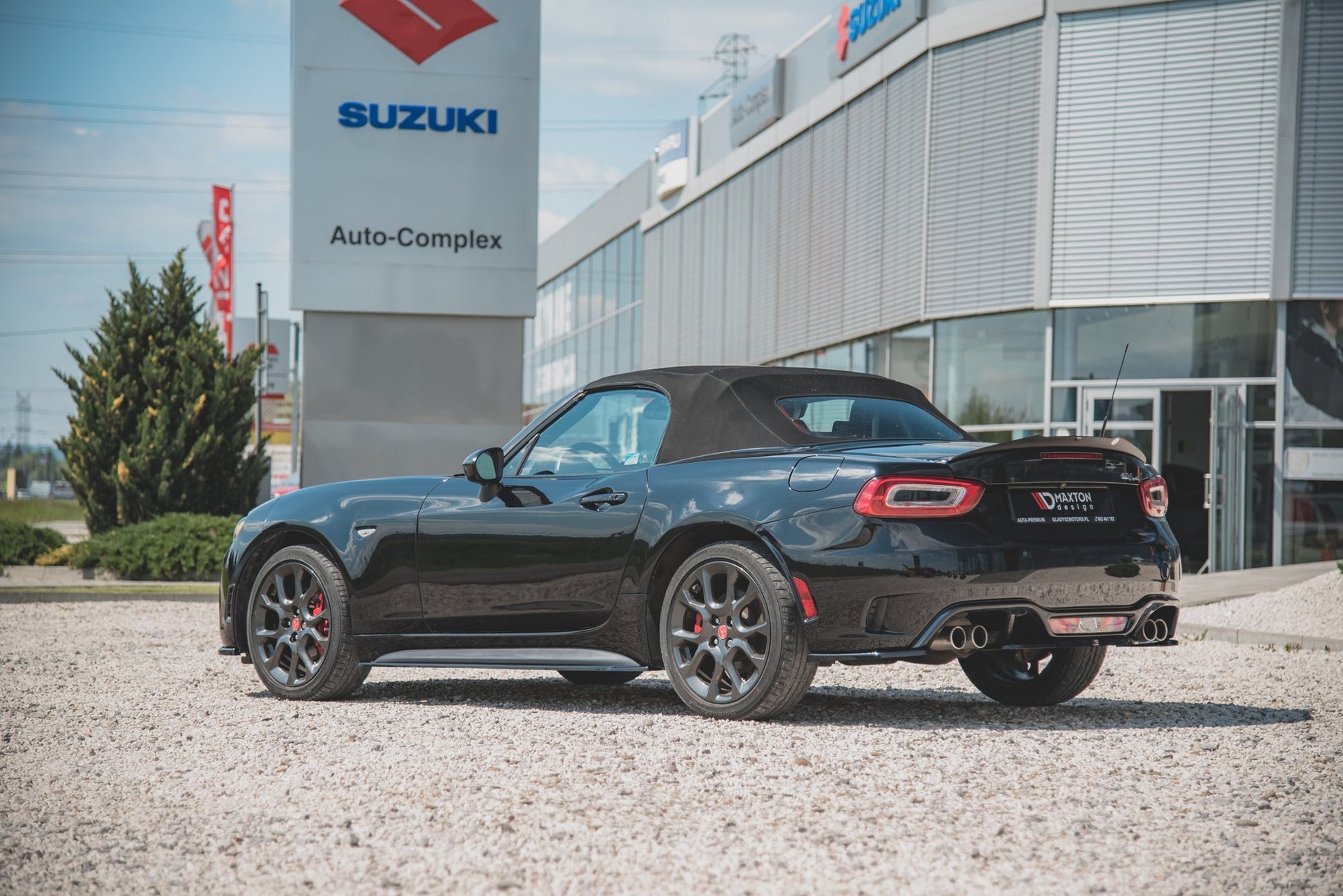 Seitenschweller Ansatz für Fiat 124 Spider Abarth Carbon Look