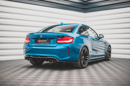 Heck Ansatz Flaps Diffusor V.3 für BMW M2 F87 schwarz matt