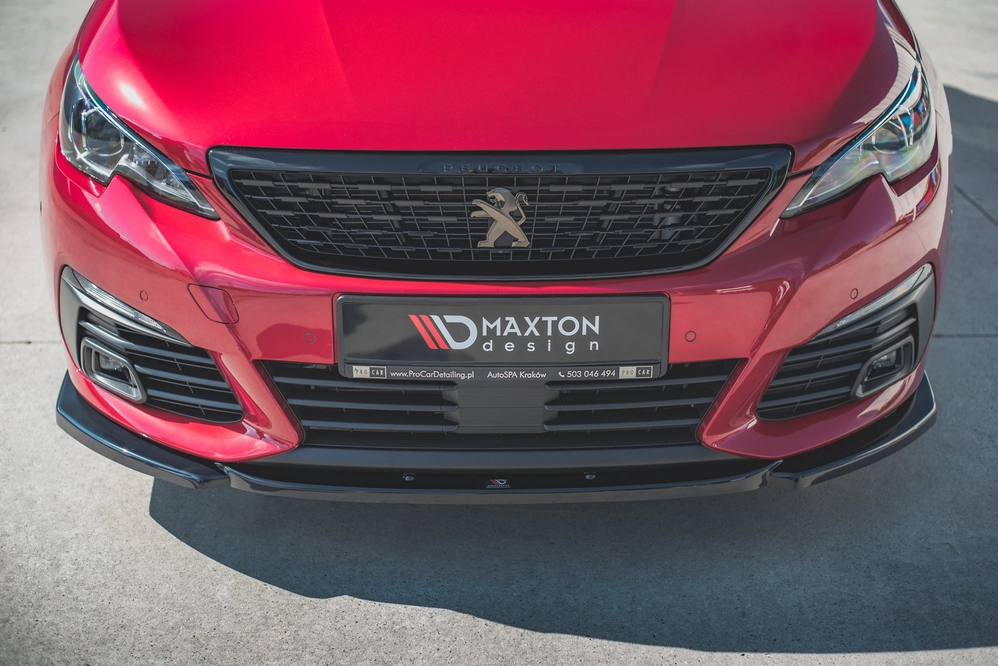 Front Ansatz V.2 für Peugeot 308 GT Mk2 Facelift Carbon Look