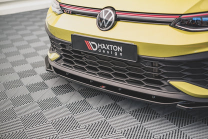Front Ansatz V.2 für Volkswagen Golf 8 GTI Clubsport schwarz Hochglanz