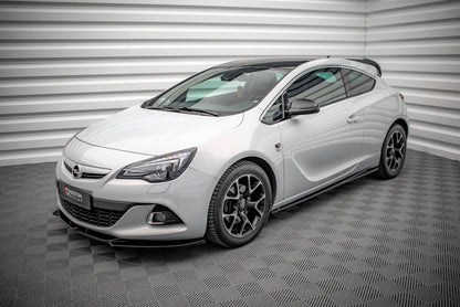 Seitenschweller Ansatz für Opel Astra GTC OPC-Line J schwarz matt