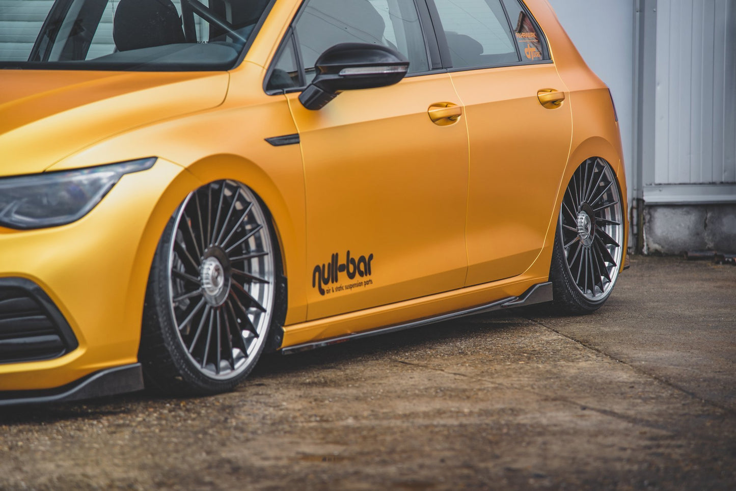 Seitenschweller Ansatz für V.2 für VW Golf 8 schwarz matt