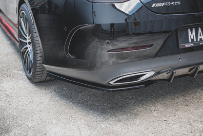 Mittlerer Diffusor Heck Ansatz für Mercedes-Benz CLS AMG-Line C257 Carbon Look