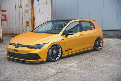 Seitenschweller Ansatz für V.1 für VW Golf 8 schwarz matt