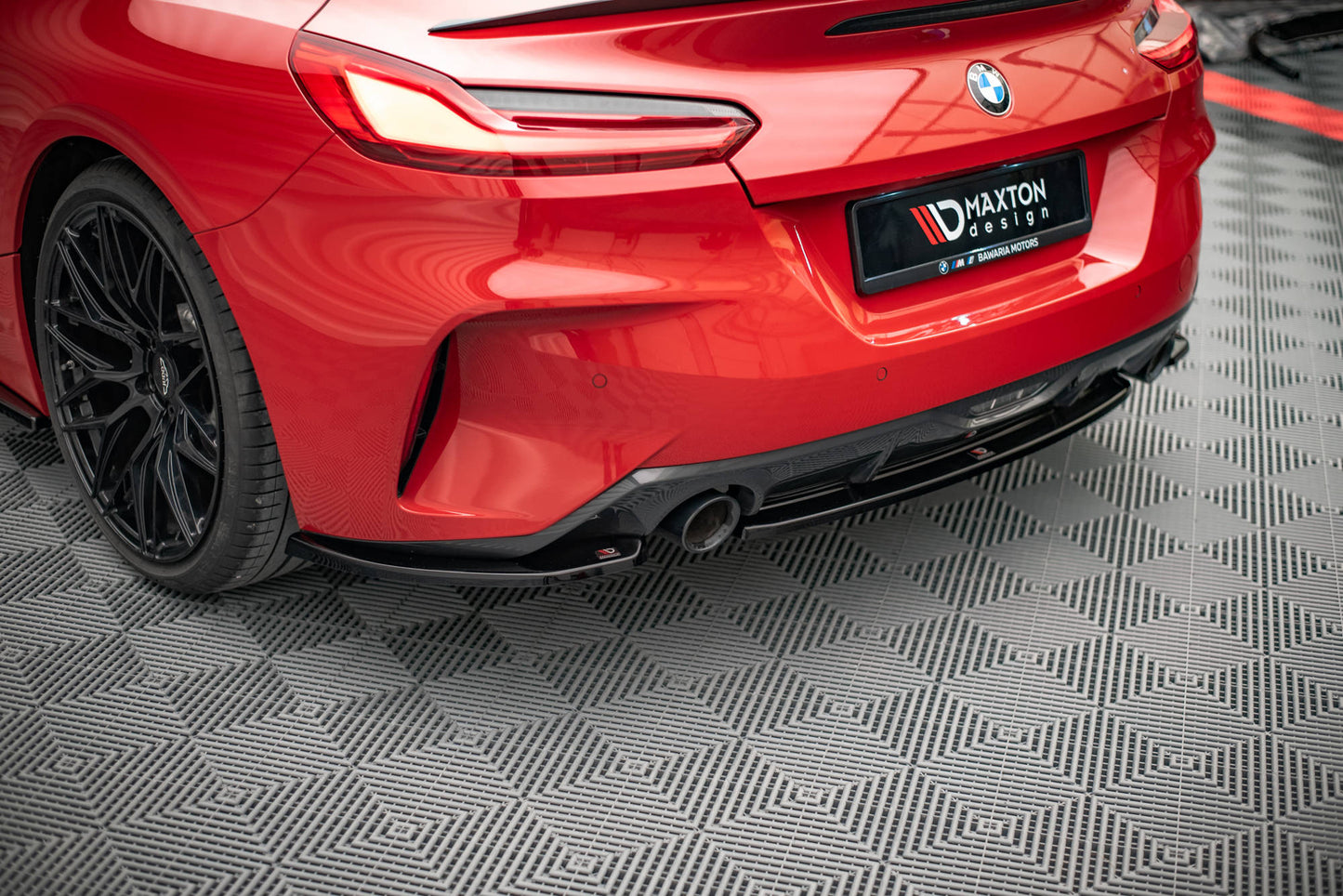 Heck Ansatz Flaps Diffusor für BMW Z4 M-Paket G29 schwarz matt