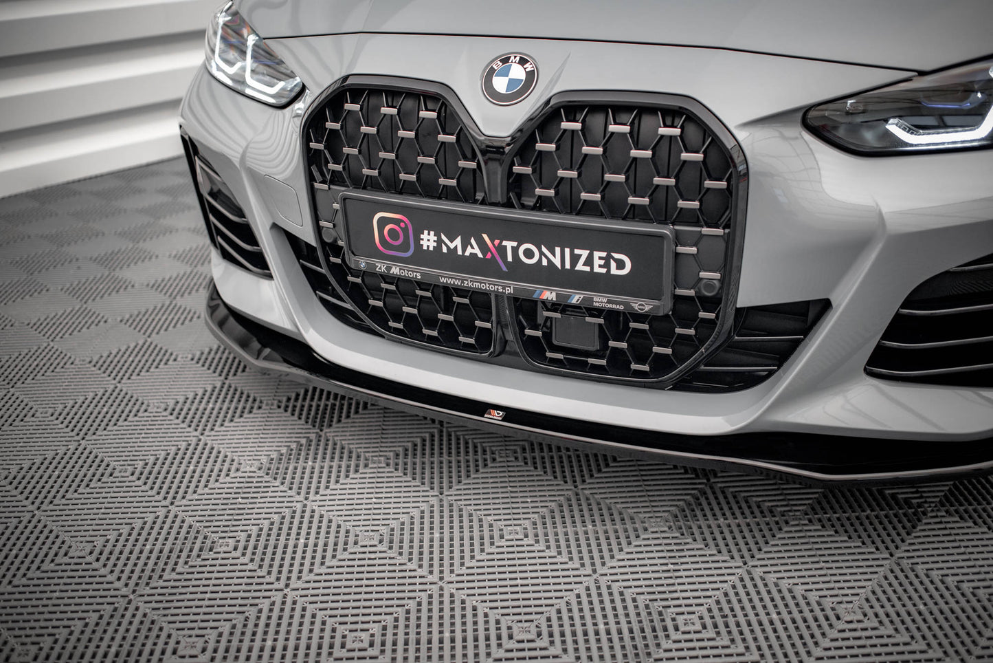 Front Ansatz V.1 für BMW 4er Gran Coupe M-Paket G26 Carbon Look