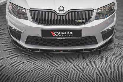 Front Ansatz V.4 für Skoda Octavia RS Mk3 Carbon Look