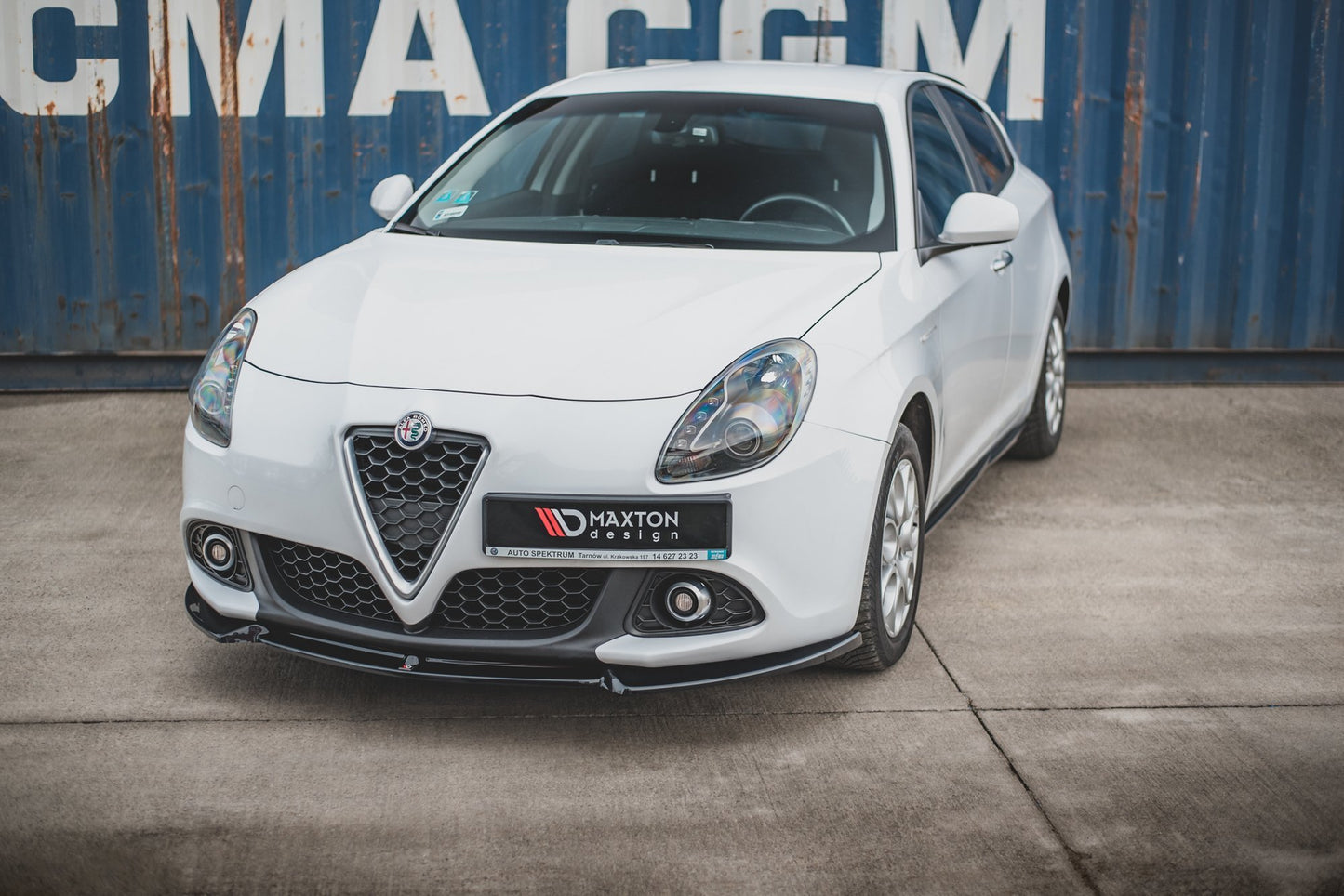 Front Ansatz V.3 für Alfa Romeo Giulietta  schwarz matt