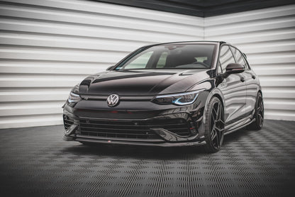 Front Ansatz V.5 für Volkswagen Golf R Mk8 schwarz matt