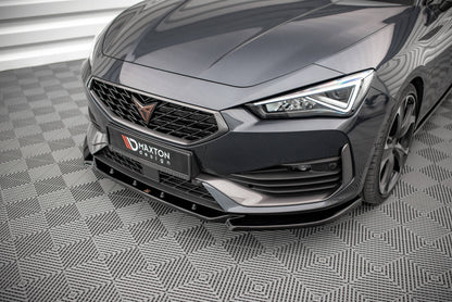 Front Ansatz V.3 für Cupra Leon schwarz Hochglanz