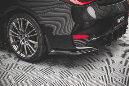 Heck Ansatz Flaps Diffusor für Infiniti Q60 S Mk2 Carbon Look