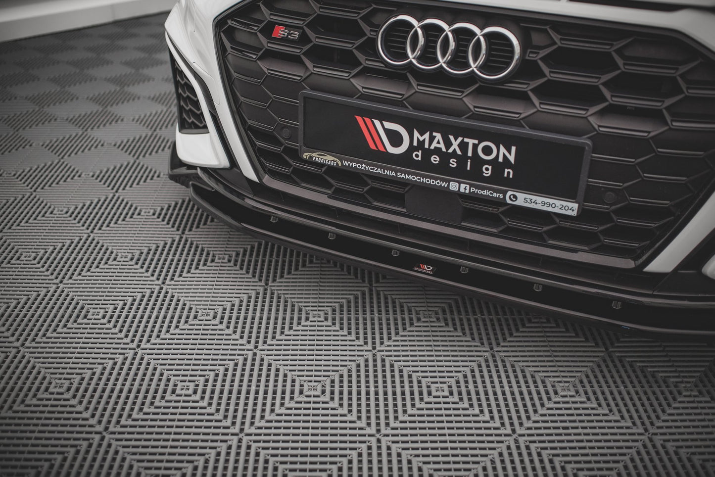 Front Ansatz V.2 für Audi S3 / A3 S-Line 8Y schwarz matt