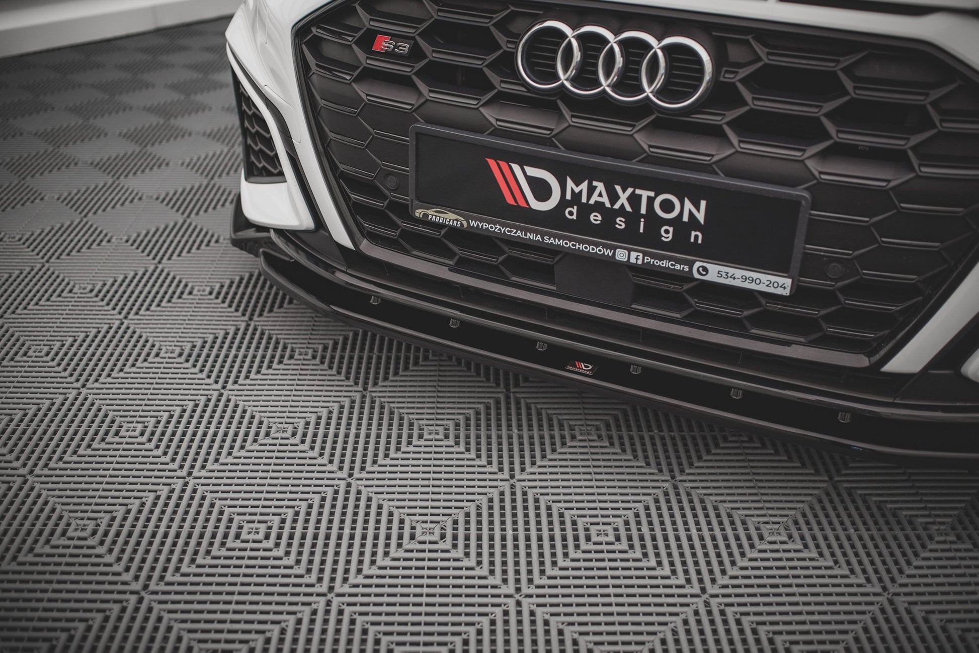 Front Ansatz V.2 für Audi S3 / A3 S-Line 8Y schwarz matt
