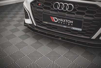 Front Ansatz V.2 für Audi S3 / A3 S-Line 8Y schwarz matt