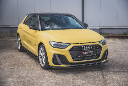 Front Ansatz V.1 für Audi A1 S-Line GB schwarz matt