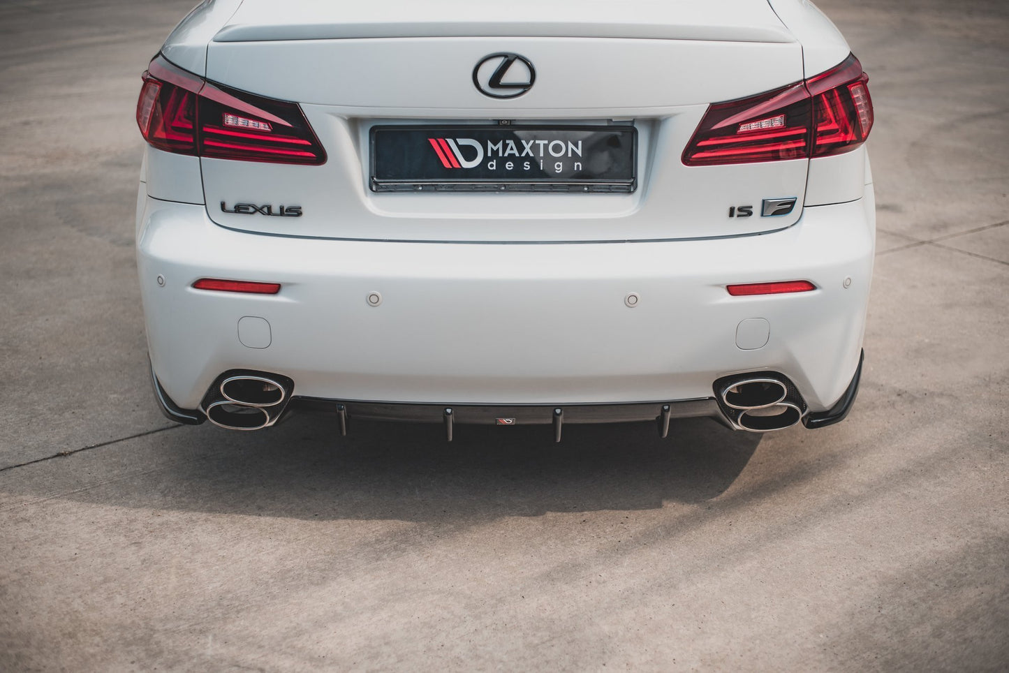 Diffusor Heck Ansatz für Lexus IS F Mk2 Carbon Look