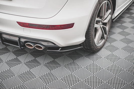 Heck Ansatz Flaps Diffusor für Audi SQ5 Mk1 (8R) Carbon Look