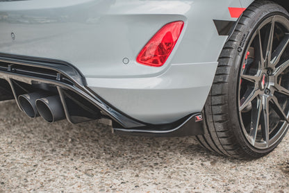 Heck Ansatz Flaps Diffusor V.2 für Ford FIesta Mk8 ST schwarz matt