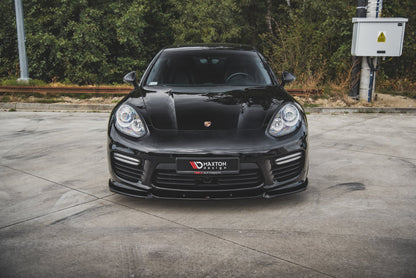 Front Ansatz V.1 für Porsche Panamera Turbo 970 Facelift schwarz matt