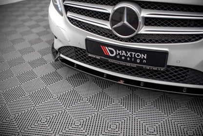 Front Ansatz V.1 für Mercedes-Benz A W176 schwarz Hochglanz
