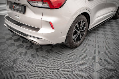 Heck Ansatz Flaps Diffusor für Ford Kuga ST-Line Mk3 schwarz Hochglanz
