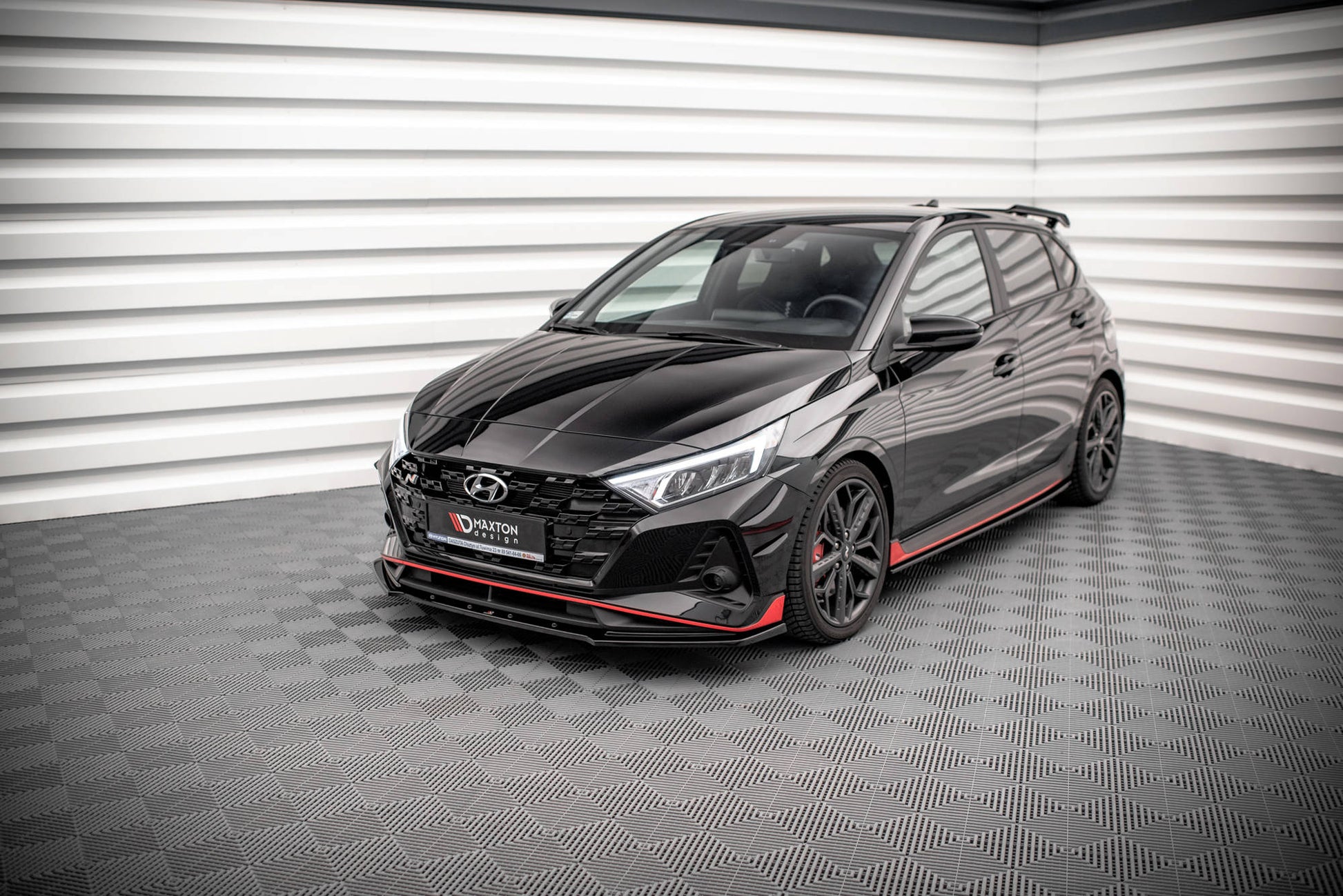 Seitenschweller Ansatz für Hyundai I20 N Mk3 schwarz Hochglanz