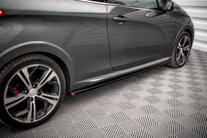 Seitenschweller Ansatz für Peugeot 208 GTi Mk1 Carbon Look