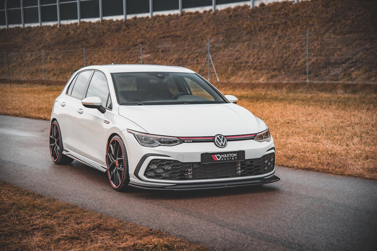 Front Ansatz V.5 für Volkswagen Golf 8 GTI schwarz matt