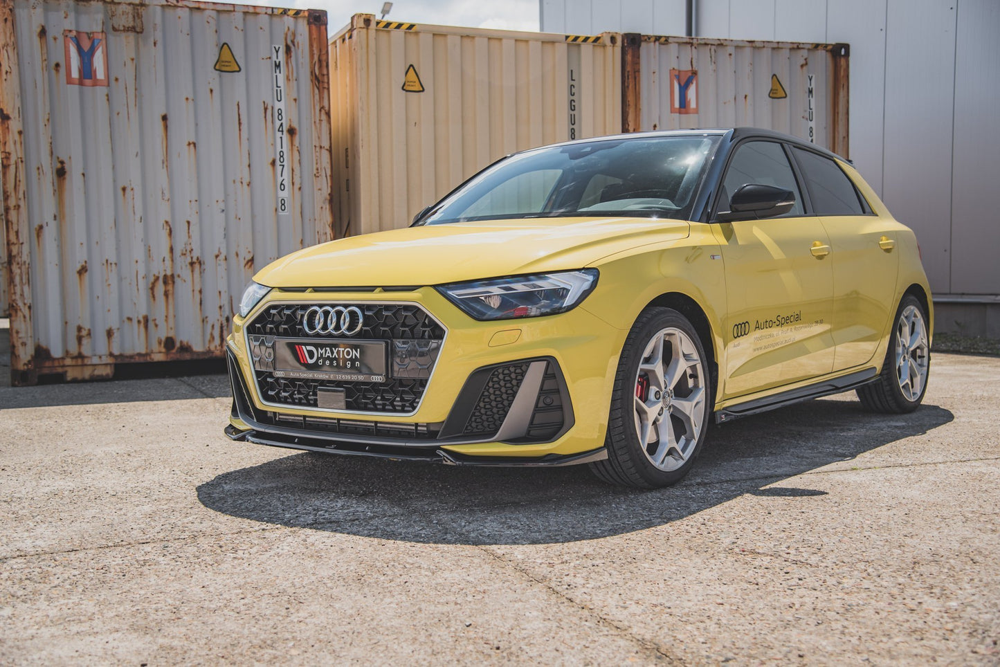 Front Ansatz V.3 für Audi A1 S-Line GB schwarz matt