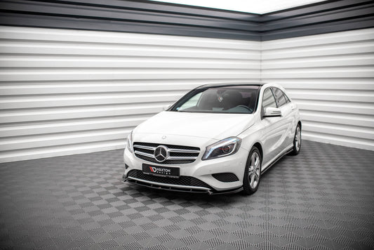 Front Ansatz V.1 für Mercedes-Benz A W176 schwarz matt