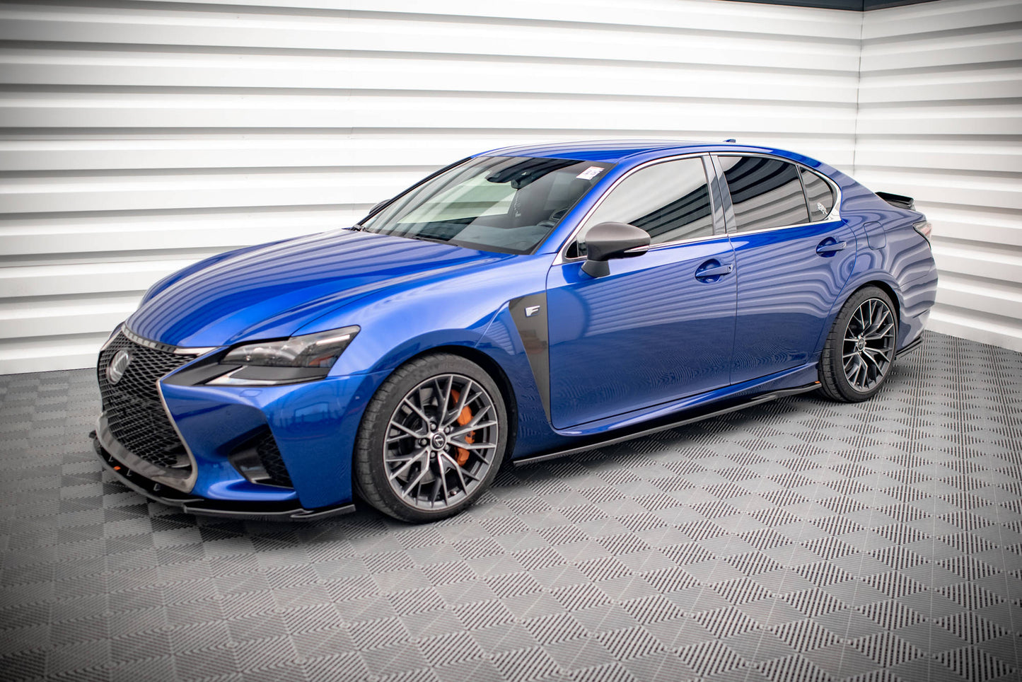 Seitenschweller Ansatz für Lexus GS F Mk4 Facelift schwarz Hochglanz