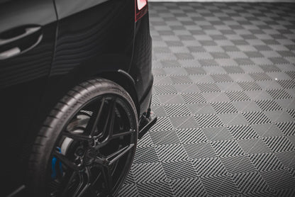 Heck Ansatz Flaps Diffusor V.2 für Volkswagen Golf R Mk8 schwarz matt