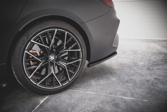 Heck Ansatz Flaps Diffusor V.2 für BMW M8 Gran Coupe F93 schwarz Hochglanz
