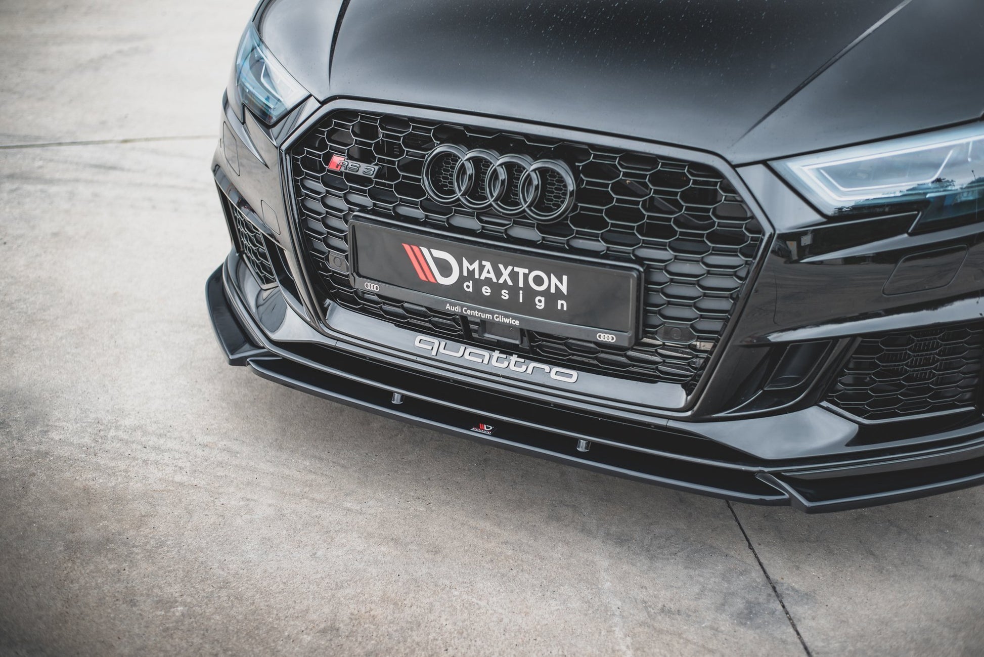 Front Ansatz V.4 für Audi RS3 8V FL Sportback schwarz matt