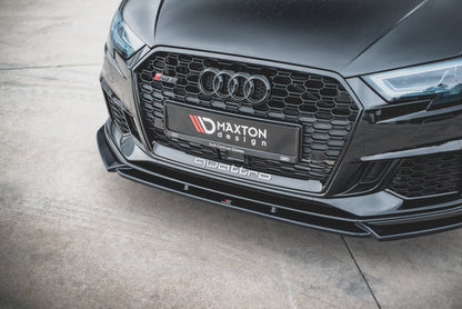 Front Ansatz V.4 für Audi RS3 8V FL Sportback schwarz matt