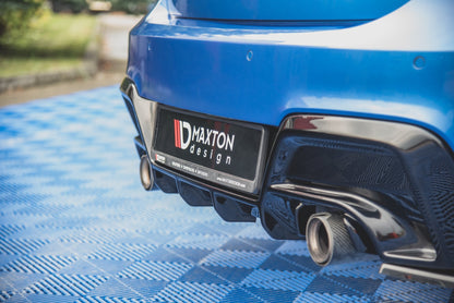 Heck Ansatz Flaps Diffusor V.2 für BMW M135i F20 schwarz matt
