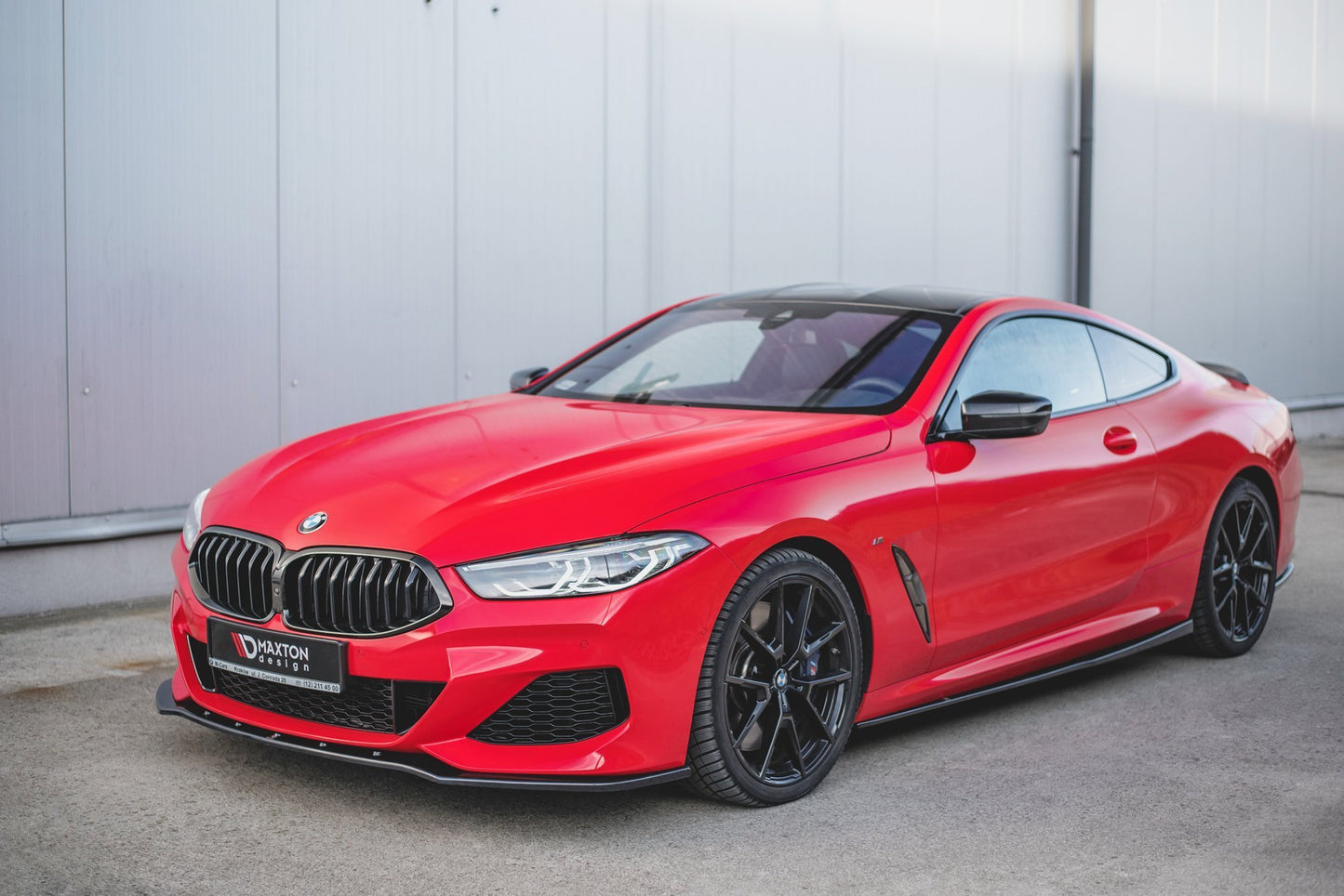 Front Ansatz V.1 für BMW 8 Coupe G15 / 8 Gran Coupe M Paket G16 schwarz matt