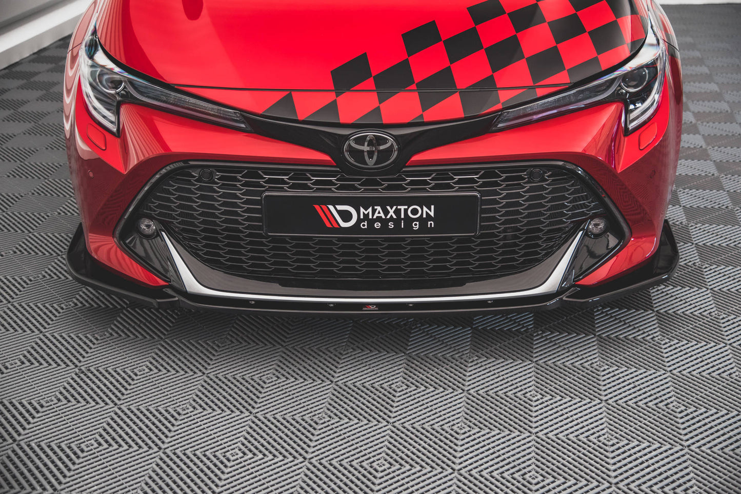 Front Ansatz für Toyota Corolla GR Sport Hatchback XII schwarz matt