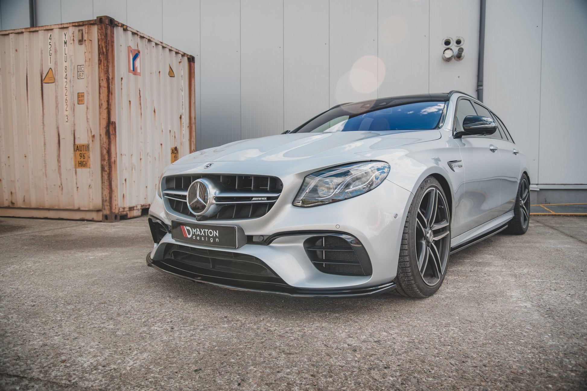 Front Ansatz V.2 für Mercedes-Benz E63 AMG Kombi/Limousine S213/W213 schwarz matt