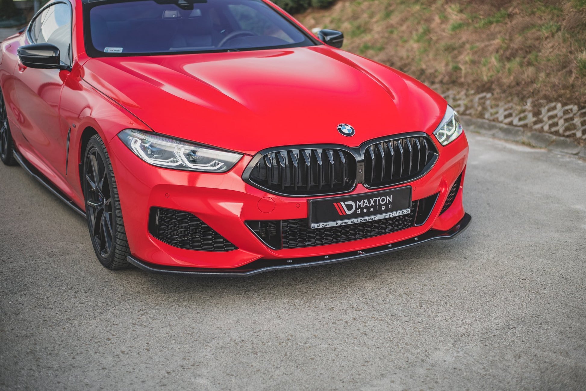 Front Ansatz V.1 für BMW 8 Coupe G15 / 8 Gran Coupe M Paket G16 schwarz matt