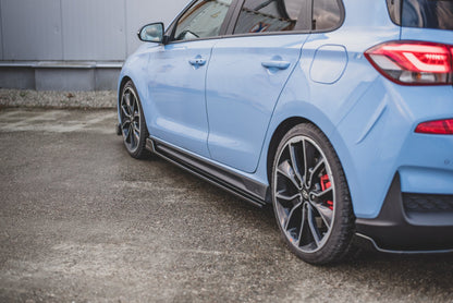 Seitenschweller Ansatz für V.5 Hyundai I30 N Mk3 / Mk3 FL Hatchback/ Fastback schwarz Hochglanz