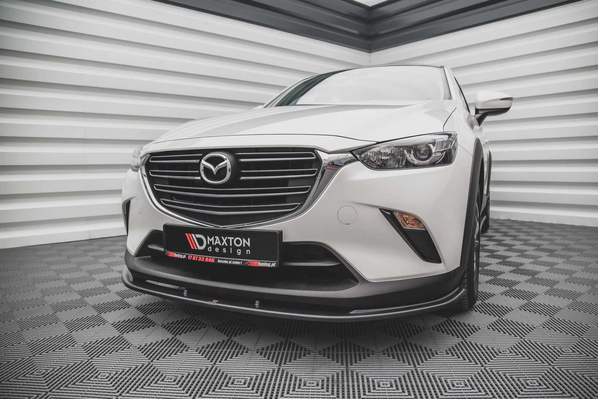 Front Ansatz V.1 für Mazda CX-3 schwarz matt