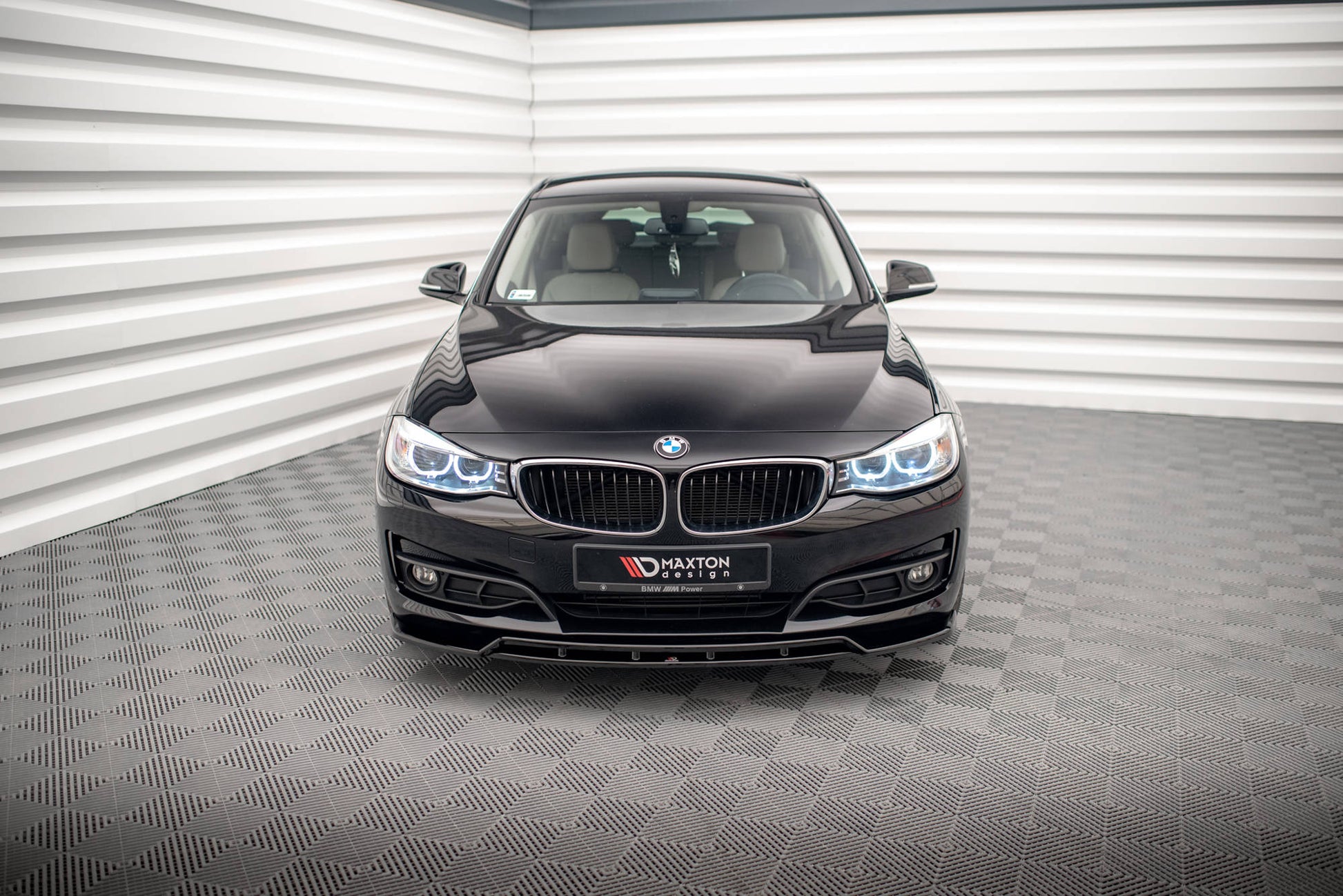 Front Ansatz für BMW 3er GT F34 schwarz Hochglanz