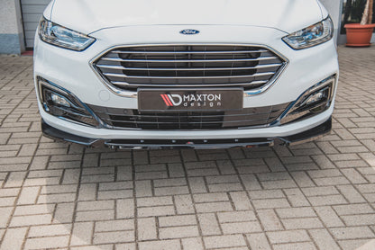 Front Ansatz für Ford Mondeo Mk5 Facelift  schwarz matt