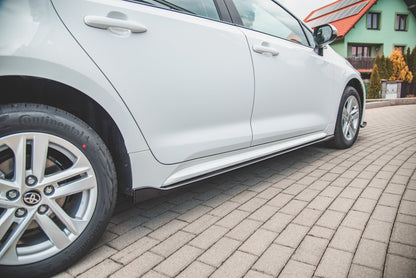 Seitenschweller Ansatz für Toyota Corolla XII Touring Sports schwarz Hochglanz