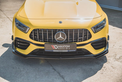 Front Ansatz V.1 für Mercedes-AMG A 45 S W177 schwarz Hochglanz