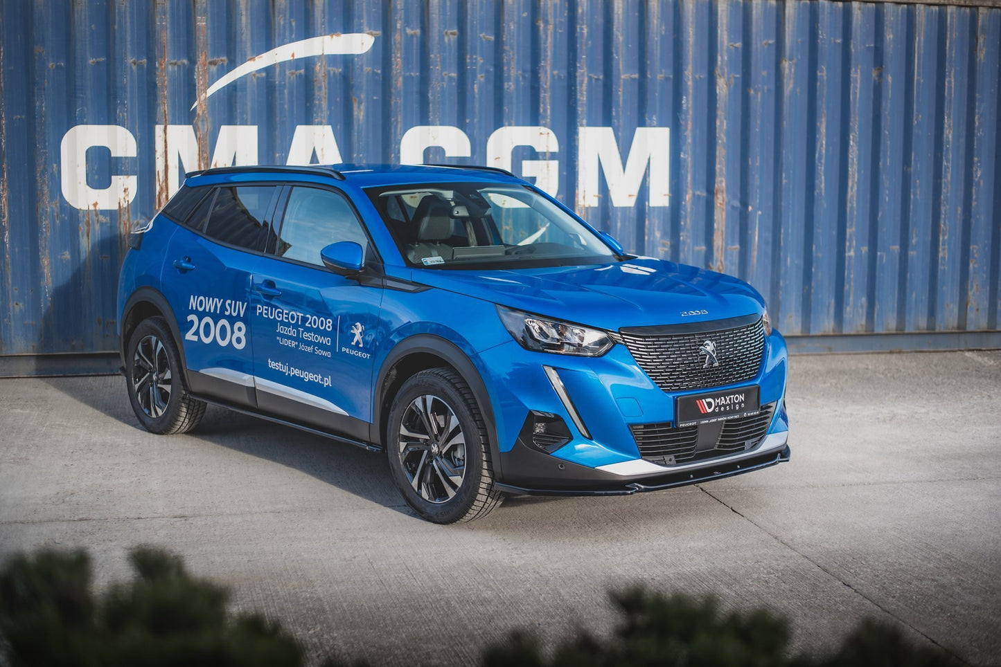 Seitenschweller Ansatz für Peugeot 2008 Mk2 schwarz Hochglanz