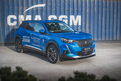 Seitenschweller Ansatz für Peugeot 2008 Mk2 schwarz Hochglanz