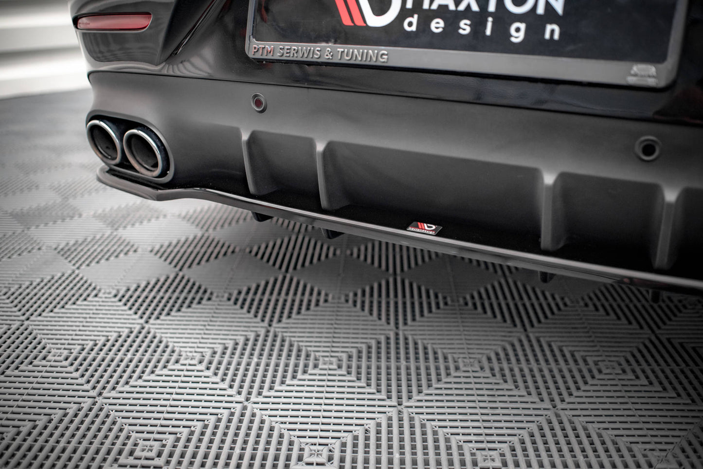 Mittlerer Diffusor Heck Ansatz DTM Look für Mercedes-AMG CLS 53 C257 Carbon Look